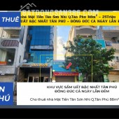 Cho Thuê Nhà Mặt Tiền Tân Sơn Nhì Q.Tân Phú 88m², 25Triệu, KHU VỰC SẦM UẤT BẬC NHẤT TÂN PHÚ
